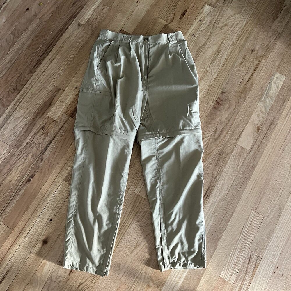 Exofficio Nylon Convertible‎ Pants Hiking Fishing Outdoor Zip Off Tan Size 14